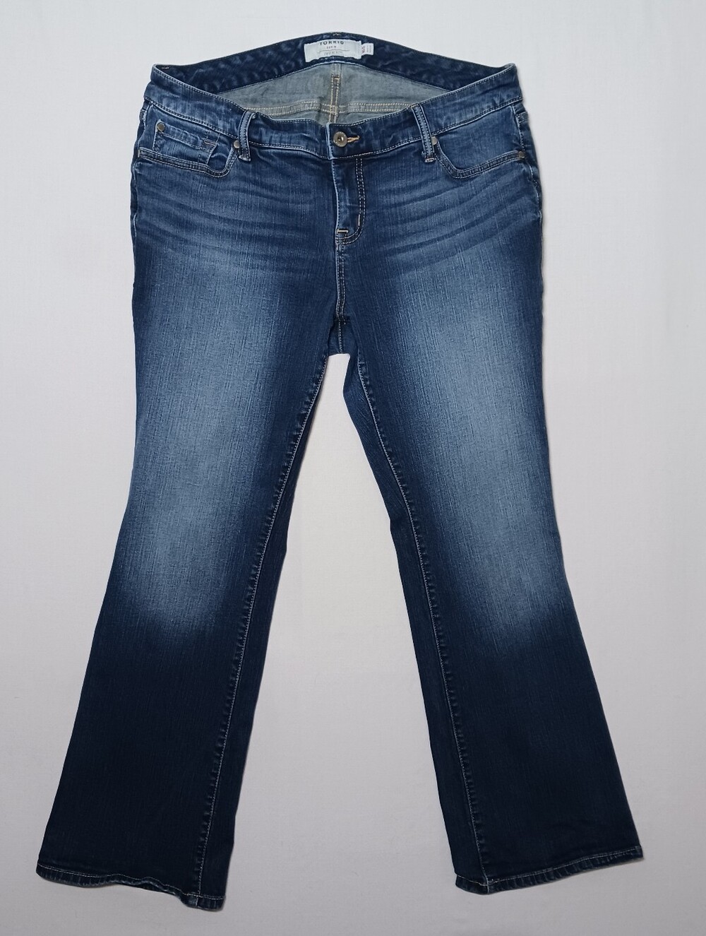 Torrid Low Rise Slim Bootcut Jeans 16S Dark Wash Denim 36X29
